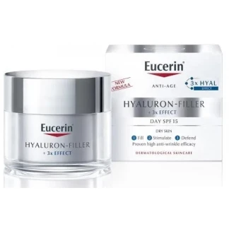 Крем денний Eucerin (Юцерин) Hyaluron-Filler Day Cream Dry Skin проти зморшок для сухої та чутливої шкіри 50мл (63485)-0