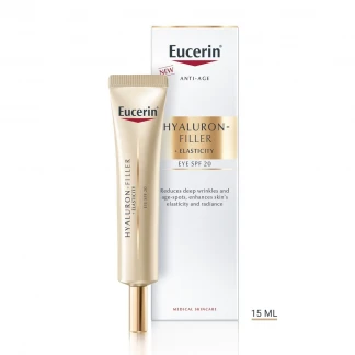 Крем Eucerin (Эуцерин) Hyaluron-Filler + Elasticity Eyes Cream антивозрастной для кожи вокруг глаз SPF15+ 15 мл (83531)-1
