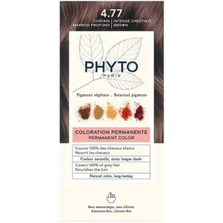 Крем-фарба Phyto (Фіто) Phytocolor тон 4,77 шатен темний каштановий 60мл + 40мл Крем-фарба Phyto (Фіто) Phytocolor тон 4,77 шатен темний каштановий 60мл + 40мл-0