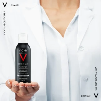 Крем-гель для гоління Vichy (Віши) Homme Anti-Irritations Shaving Gel чоловічий для чутливої шкіри 150 мл-3