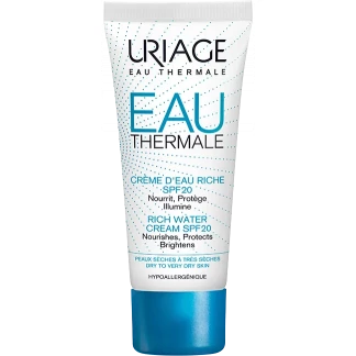 Крем Uriage (Урьяж) Eau Thermale Water Cream насыщенный увлажняющий для всех типов кожи лица  SPF20 40мл-0