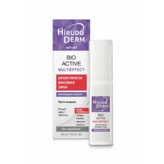 Крем Біокон Hirudo Derm (Гірудо Дерм) Anti Age Bio Active Multieffect проти вікових змін 50мл-0