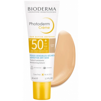Крем сонцезахисний Bioderma (Біодерма) Photoderm SPF50+ 40мл (тон світлий)-1