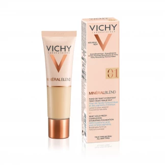 Крем тональний Vichy (Віши) Mineralblend Cream зволожуючий для всіх типів шкіри 30 мл (№01 глина)-1
