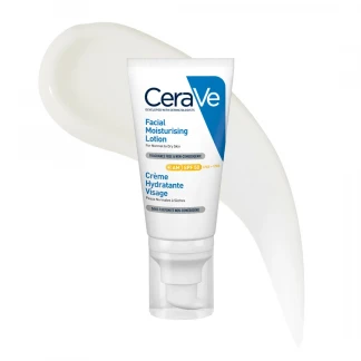 Крем CeraVe (СераВе) увлажняющий, легкий для нормальной и сухой кожи лица SPF50 52мл-4