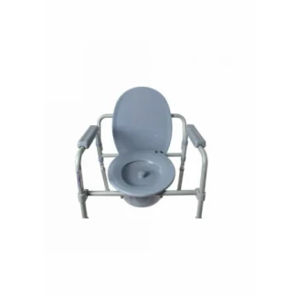 Крісло-стілець з санітарним оснащеннням регульовання за висотою, складне (KJT717)-2