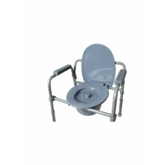 Крісло-стілець з санітарним оснащеннням регульовання за висотою, складне (KJT717)-3