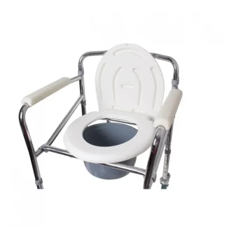 Крісло-стілець з санітарним оснащенням регульоване на колесах (KJT705)-1