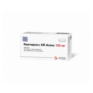 КВЕТИРОН XR Асіно таблетки пролонгованої дії по 150мг №60-0