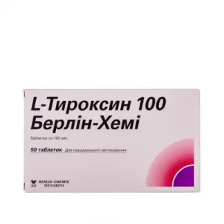 L-ТИРОКСИН 100 Берлин-Хеми таблетки по 100мкг №50-0