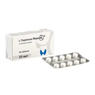 L-ТИРОКСИН-Фармак таблетки по 25мкг №50-1