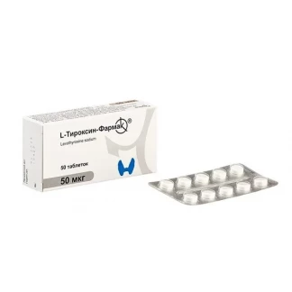 L-ТИРОКСИН-Фармак таблетки по 50мкг №50-1