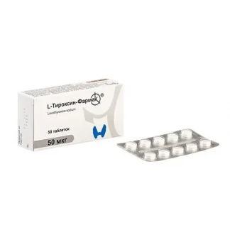 L-ТИРОКСИН-Фармак таблетки по 50мкг №50-0