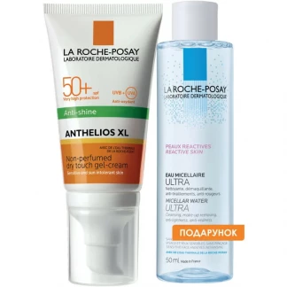 La Roche-Posay Набір Антеліос ХL сонцех. мат. гель-крем SPF50 + 50мл + мыцелярний розчин для обличчя 50мл-0