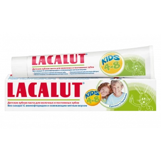 Дитяча зубна паста Lacalut (Лакалут) від 4-8р. 50мл + подарунок-0