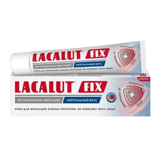 Крем для фіксації зубних протезів Lacalut (Лакалут) нейтральний 40мл-0