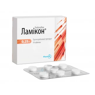 ЛАМИКОН таблетки по 0,25г №14-0