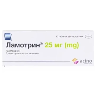 ЛАМОТРИН таблетки дисперговані по 25мг №30-0
