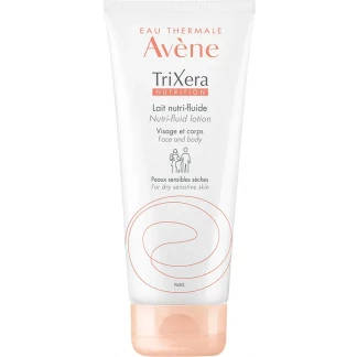 Легкое питательное молочко для лица Avene (Авен) TriXera Nutrition Nutri-Fluid lait для сухой и очень сухой чувствительной кожи 200 мл-0