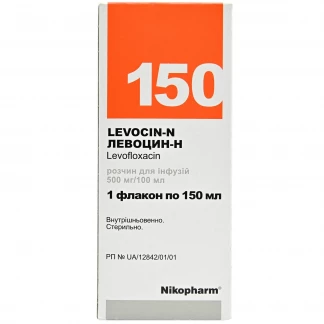 ЛЕВОЦИН-Н розчин для інфузій по 500мг/100мл по 150мл у флаконі-0