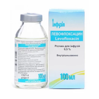 ЛЕВОФЛОКСАЦИН розчин для інфузій по 500мг/100мл по 100мл №1-0