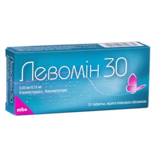 ЛЕВОМИН 30 таблетки по 0,03мг/0,15мг №21-0