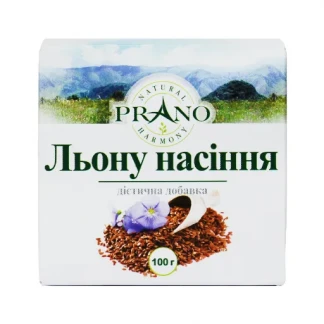 Льону насіння Прано фіточай по 100г у пачці з внутрішнім пакетом-0