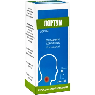 ЛОРТУМ спрей для полости рта по 1,5мг/мл 30мл-0