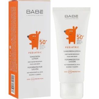Лосьон для лица и тела BABE (БАБЕ) Laboratorios Pediatric детский солнцезащитный SPF50+ 100мл-0