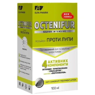 Лосьон Elfa Pharm (Эльфа Фарм) Octenifur Silver Intensive против перхоти 100мл-0