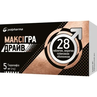 МАКСИГРА Драйв таблетки по 5мг №28-0