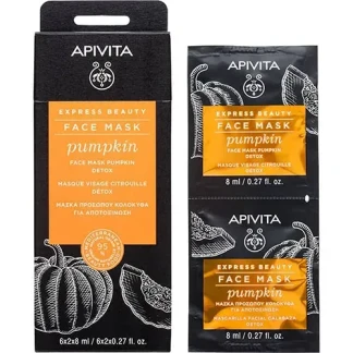 Маска для лица Apivita (Апивита) Express Beauty Детокс с тыквой 2х8мл-0