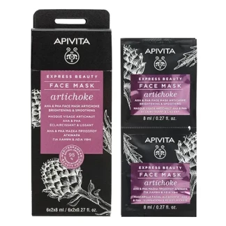 Маска для лица Apivita (Апивита) Express Beauty для осветления кожи с артишоком №2х8мл-0