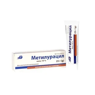 МЕТИЛУРАЦИЛ мазь 10% по 25г у тубі-0