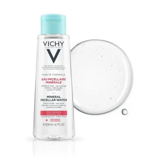 Міцелярна вода Vichy (Віши) Purete Thermale Mineral Micellar Water Sensitive Skin для чутливої шкіри обличчя і очей 200 мл-1