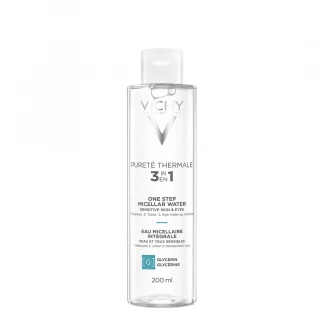 Міцелярна вода Vichy (Віши) Purete Thermale Mineral Micellar Water Sensitive Skin для чутливої шкіри обличчя і очей 200мл-0