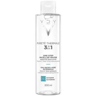 Міцелярна вода Vichy (Віши) Purete Thermale Mineral Micellar Water Sensitive Skin для чутливої шкіри обличчя і очей 200мл-5