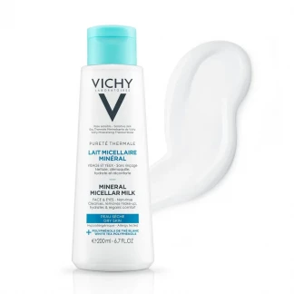 Міцелярне молочко Vichy (Віши) Purete Thermale Mineral Micellar Milk Dry Skin для сухої шкіри обличчя і очей 200 мл-1