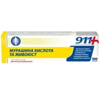911 Мурашина кислота та Живокіст гель-бальзам по 100мл у тубі