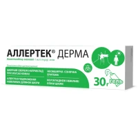 АЛЛЕРТЕК Дерма гель по 1мг/г по 30г в тубе