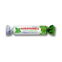 АСКОРБІНКА таблетки з цукром зі смаком м'яти №10