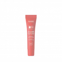 Бальзам-тінт для губ та щік BABE (БАБЕ) Laboratorios Pink з гіалуроновою кислотою та пептидами SPF50 20мл