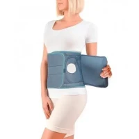 Бандаж Алком послеоперационный с отверстием для стомы р.7 серый (2025)