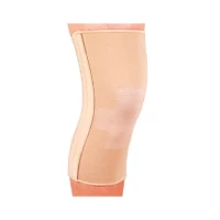 Бандаж на колінний суглоб зі спіральними ребрами еластичний Ortop (Ортоп) ES-719 р.L бежевий