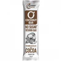 Батончик кокосовий у шоколадній глазурі з какао Здоровий перекус 40г