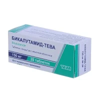 БІКАЛУТАМІД-ТЕВА таблетки вкриті плівковою оболонкою по 150 мг №28