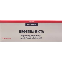 ЦЕФЕПІМ-Віста порошок для розчину для ін'єкцій по 1г №10