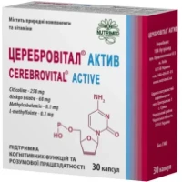 ЦЕРЕБРОВИТАЛ Актив капсулы по 250мг №30