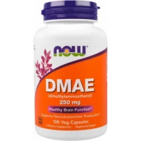 Диетическая добавка NOW (Нау) Аминокислота DMAE Здоровая работа мозга капсулы по 250мг №100