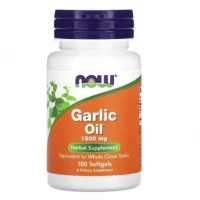 Дієтична добавка NOW (НАУ) Часникова олія капсули по 1500мг №100
